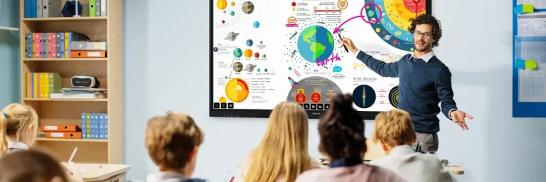 O Fim do Projetor? Por que Lousas Interativas estão dominando salas de aula e reuniões